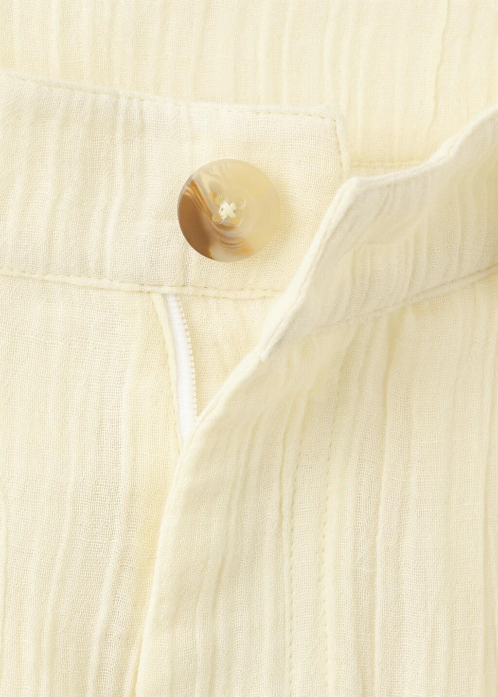 Yellow Balloon Crinkle Trousers, Yellow, medium