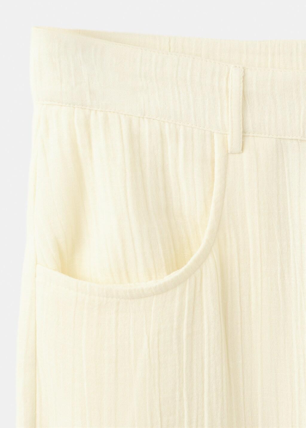 Yellow Balloon Crinkle Trousers, Yellow, large image number 5