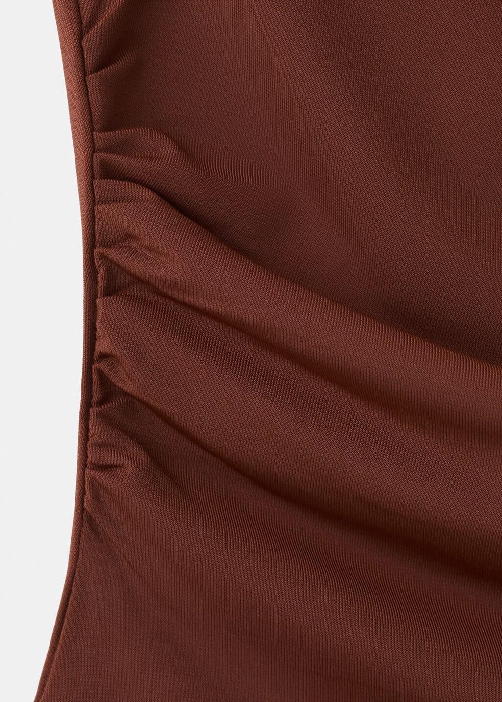 Orange Asymmetric Top With Bead Detail, Medium Orange, large image number 5