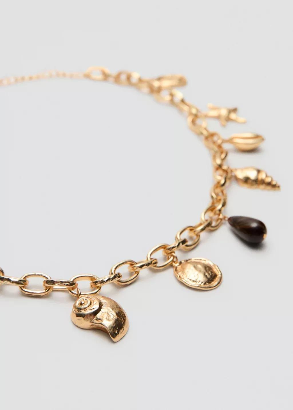 Gold Beaded Chain Belt, 0201_OR, medium