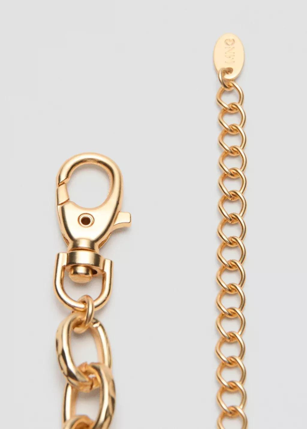 Gold Beaded Chain Belt, 0201_OR, medium