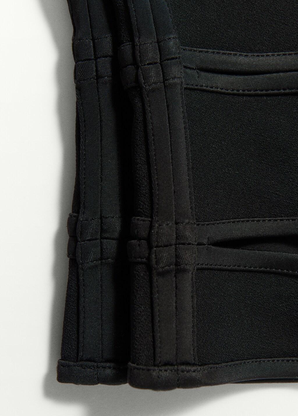 BLACK Strappy top with cut-outs, Black, large image number 1
