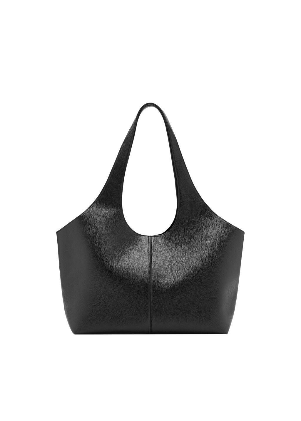 Black Large Shopper Bag, Black, large image number 2