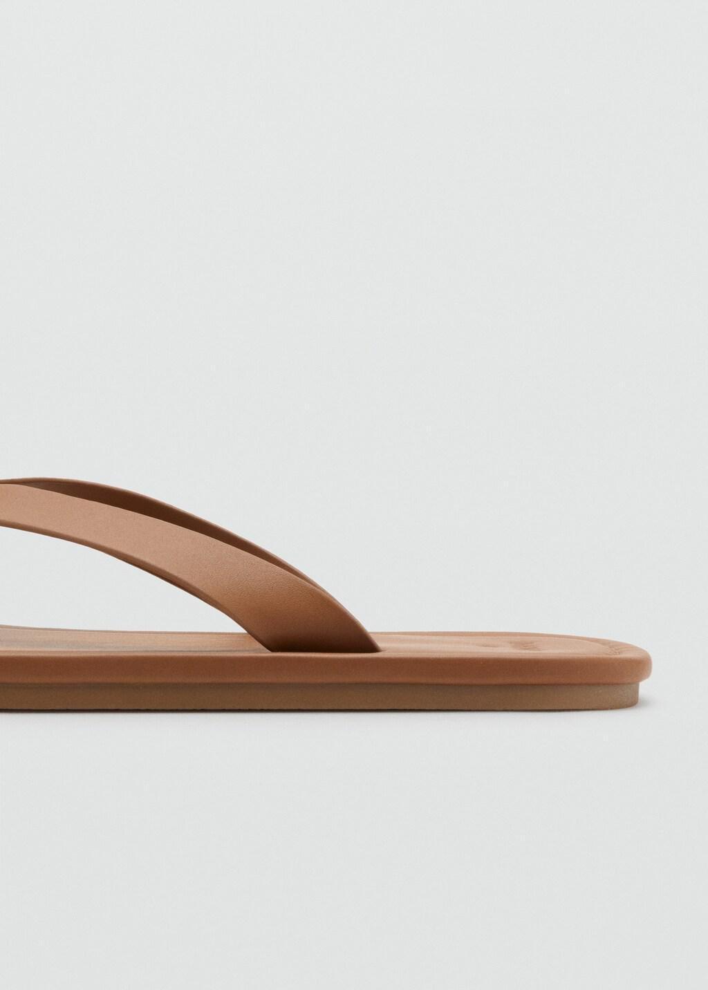 Brown Leather Straps Sandals, Medium Brown, large image number 1