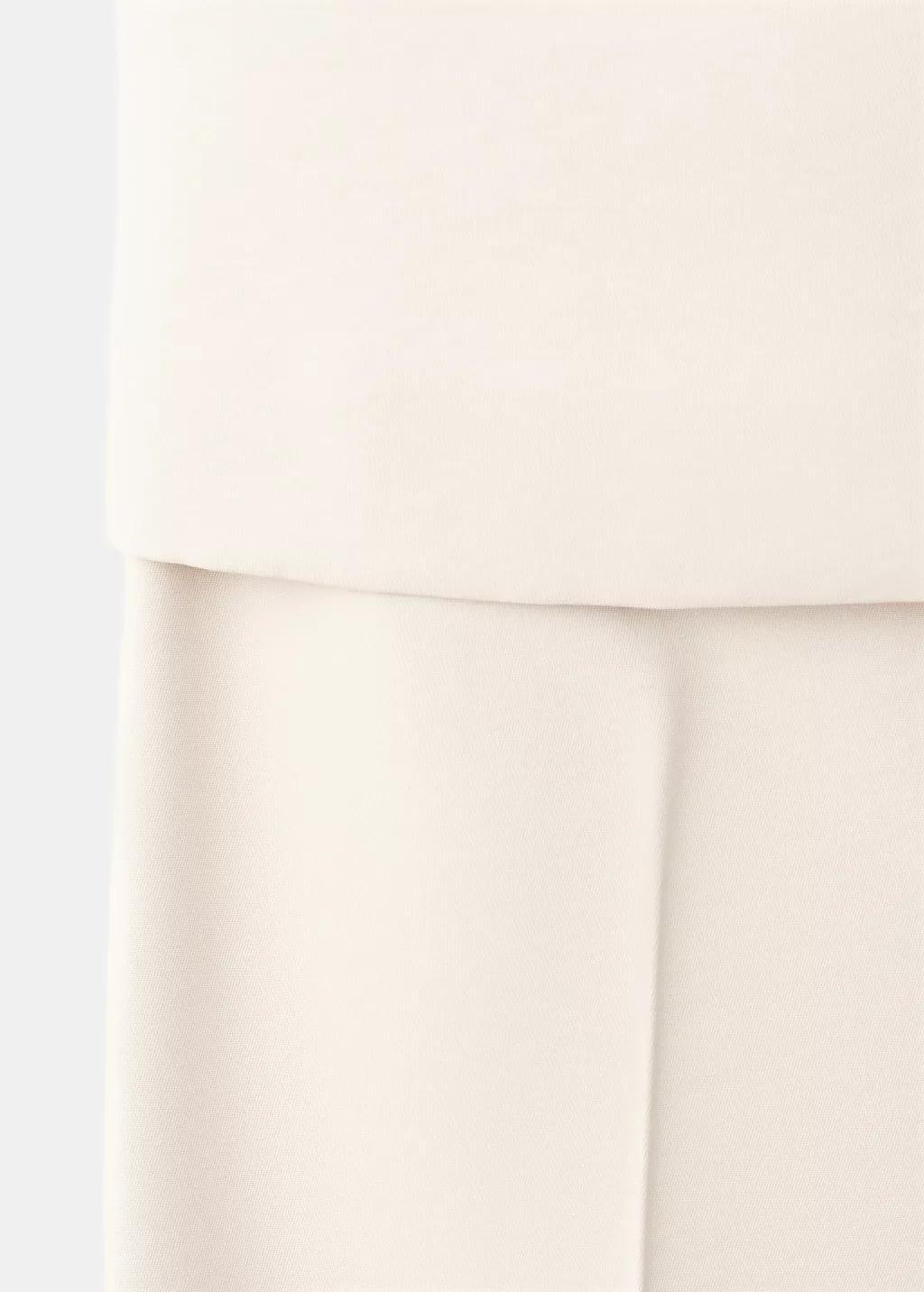 Beige Halter Jumpsuit With Contrasting Details, Light Beige, large image number 5