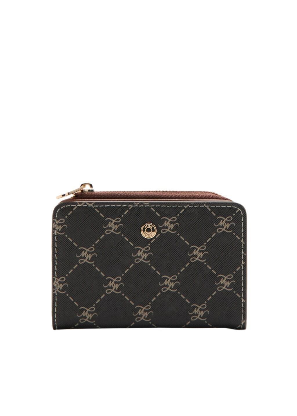 BROWN Medium wallet with logo print, Brown, large image number 2