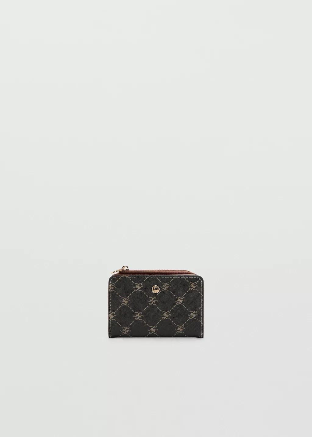 BROWN Medium wallet with logo print, Brown, large image number 3