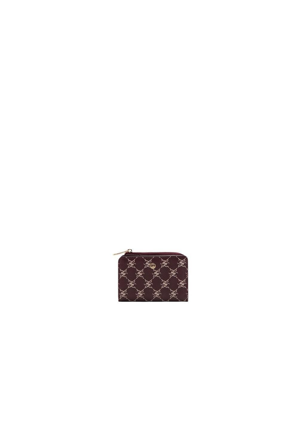 Red Medium Wallet With Logo Print, Dark Red, large image number 2