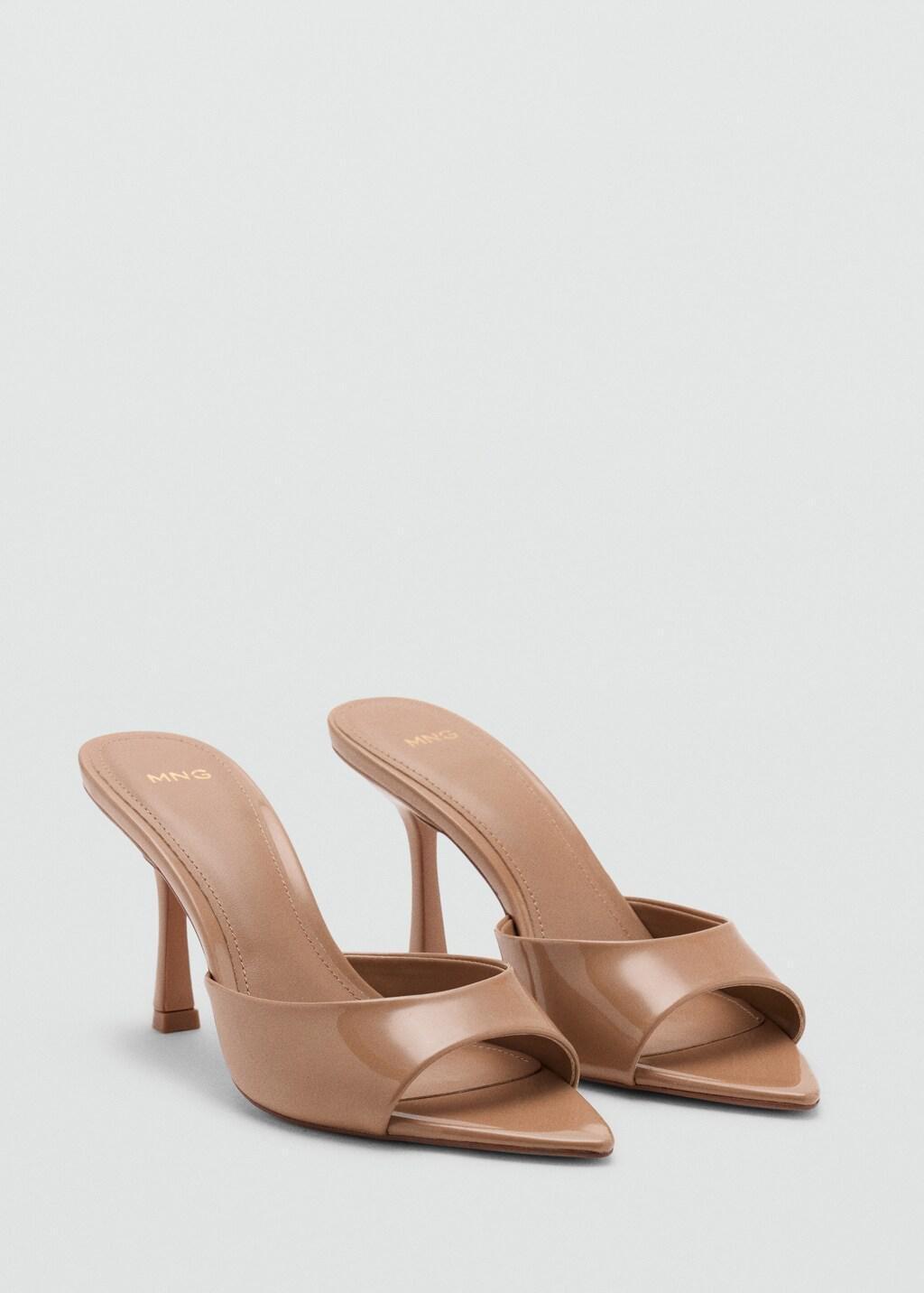 Pink Lt Pastel Pointed Heel Sandals, Light-Pastel Pink, medium