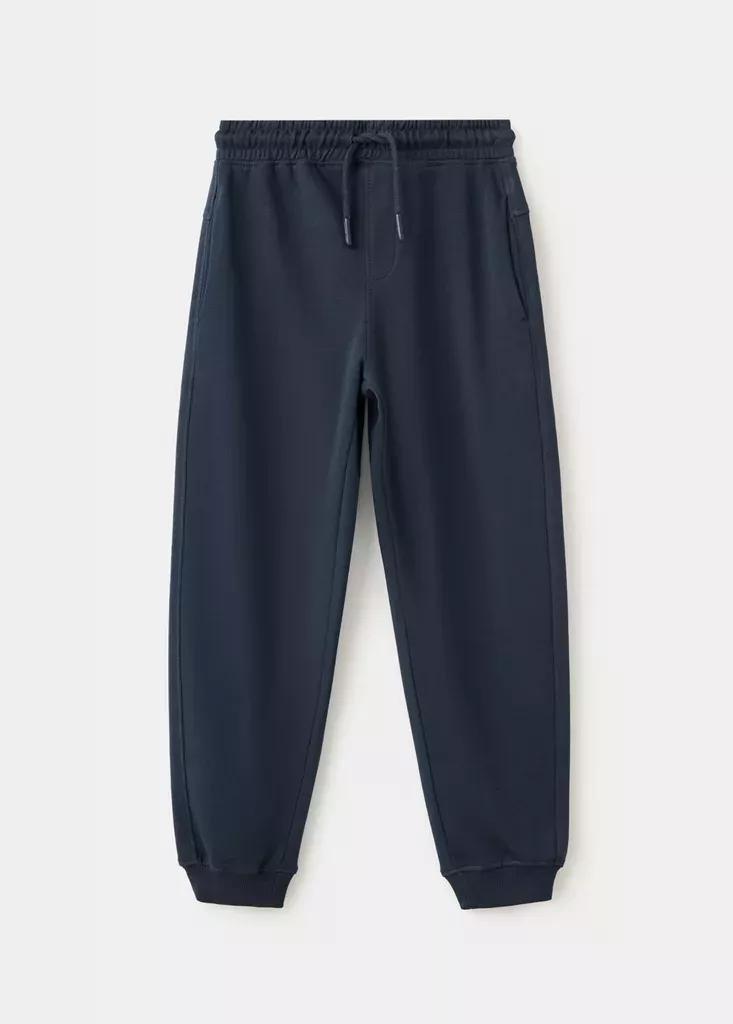 Navy Loose Fit Jogger Trousers, Kids Boys, Navy, medium