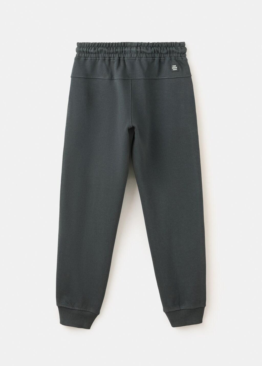 Grey Loose Fit Jogger Trousers, Kids Boy, Charcoal, medium