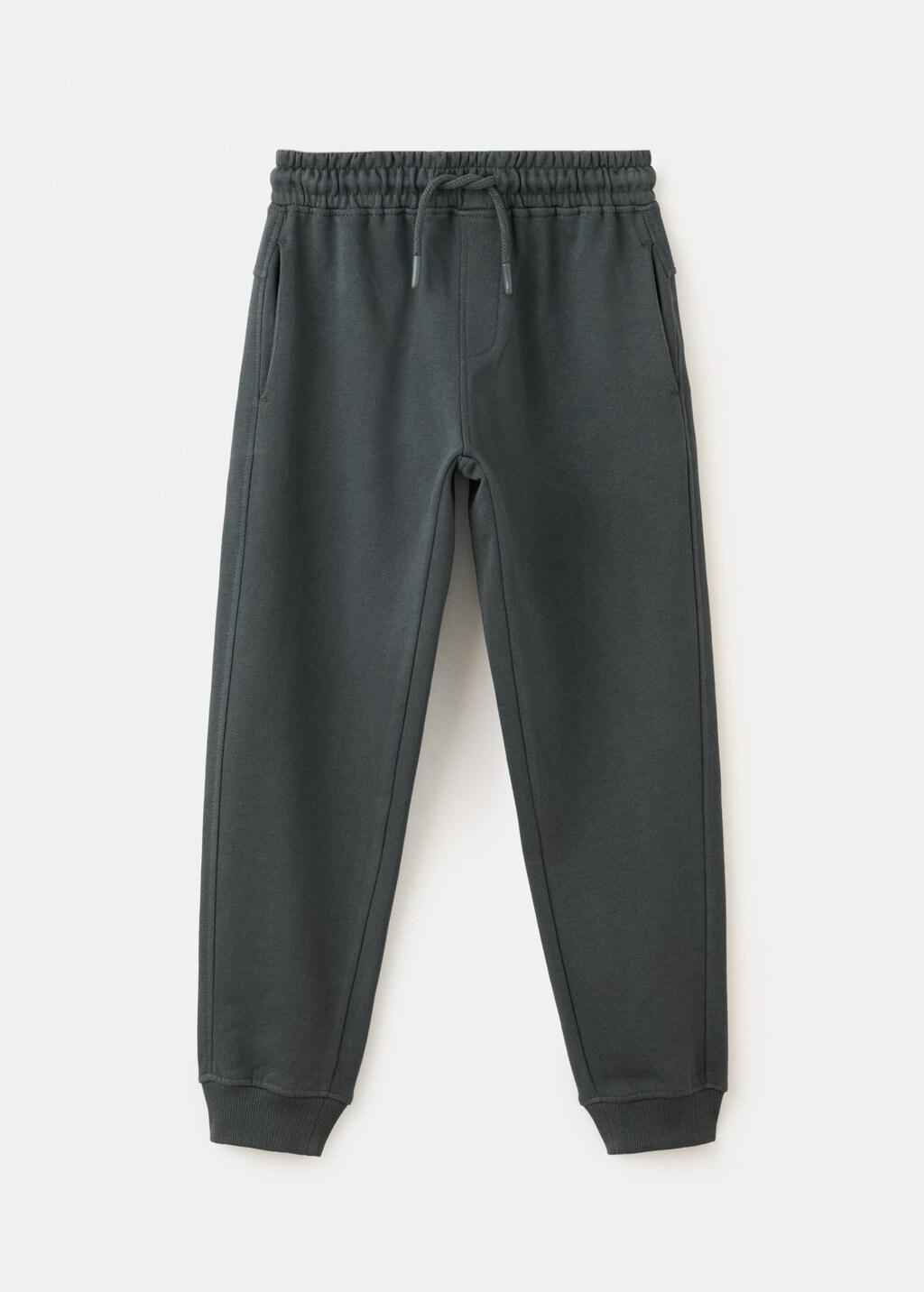 Grey Loose Fit Jogger Trousers, Kids Boy, Charcoal, large image number 4