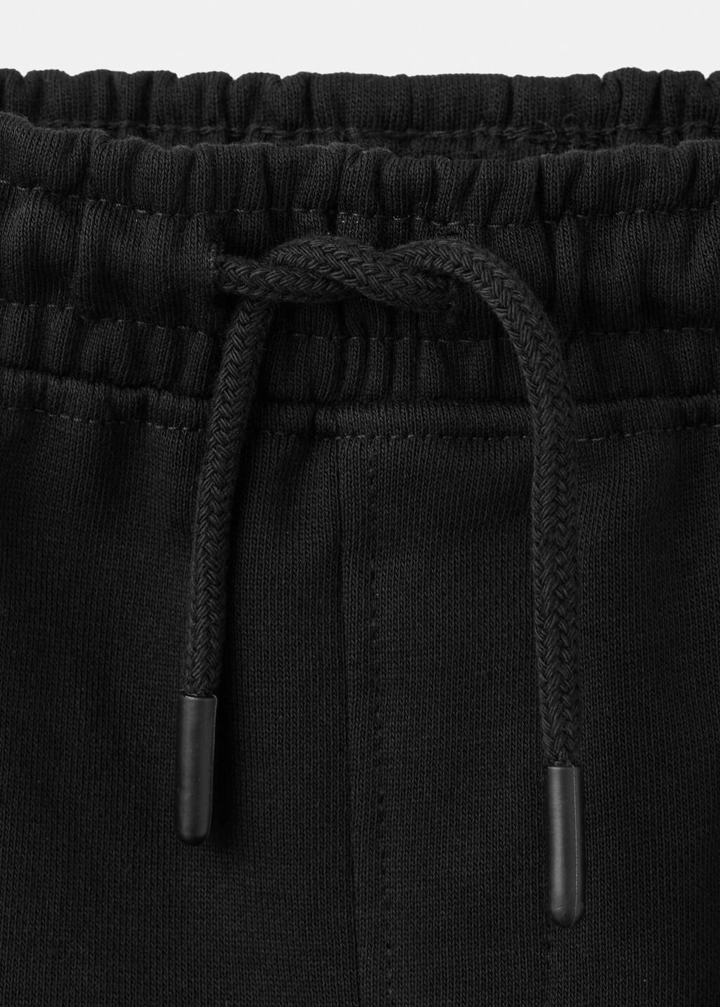 Black Loose Fit Jogger Trousers, Kids Boy, Black, large image number 1