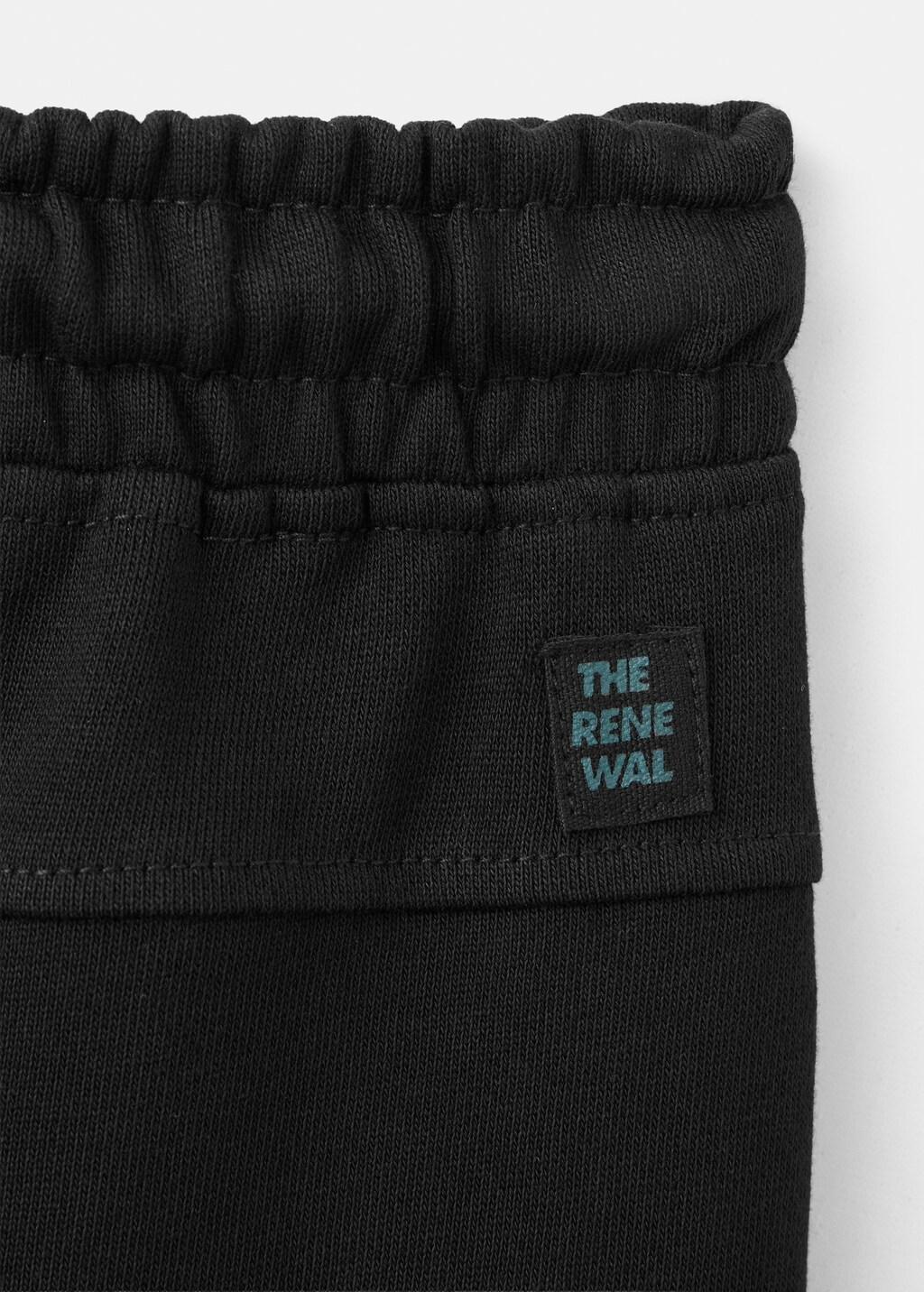 Black Loose Fit Jogger Trousers, Kids Boy, Black, large image number 3