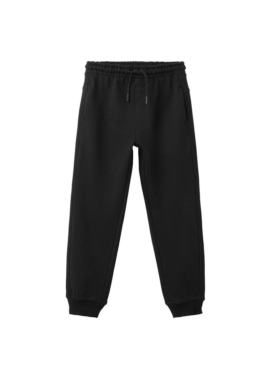 Black Loose Fit Jogger Trousers, Kids Boy, Black, large image number 4