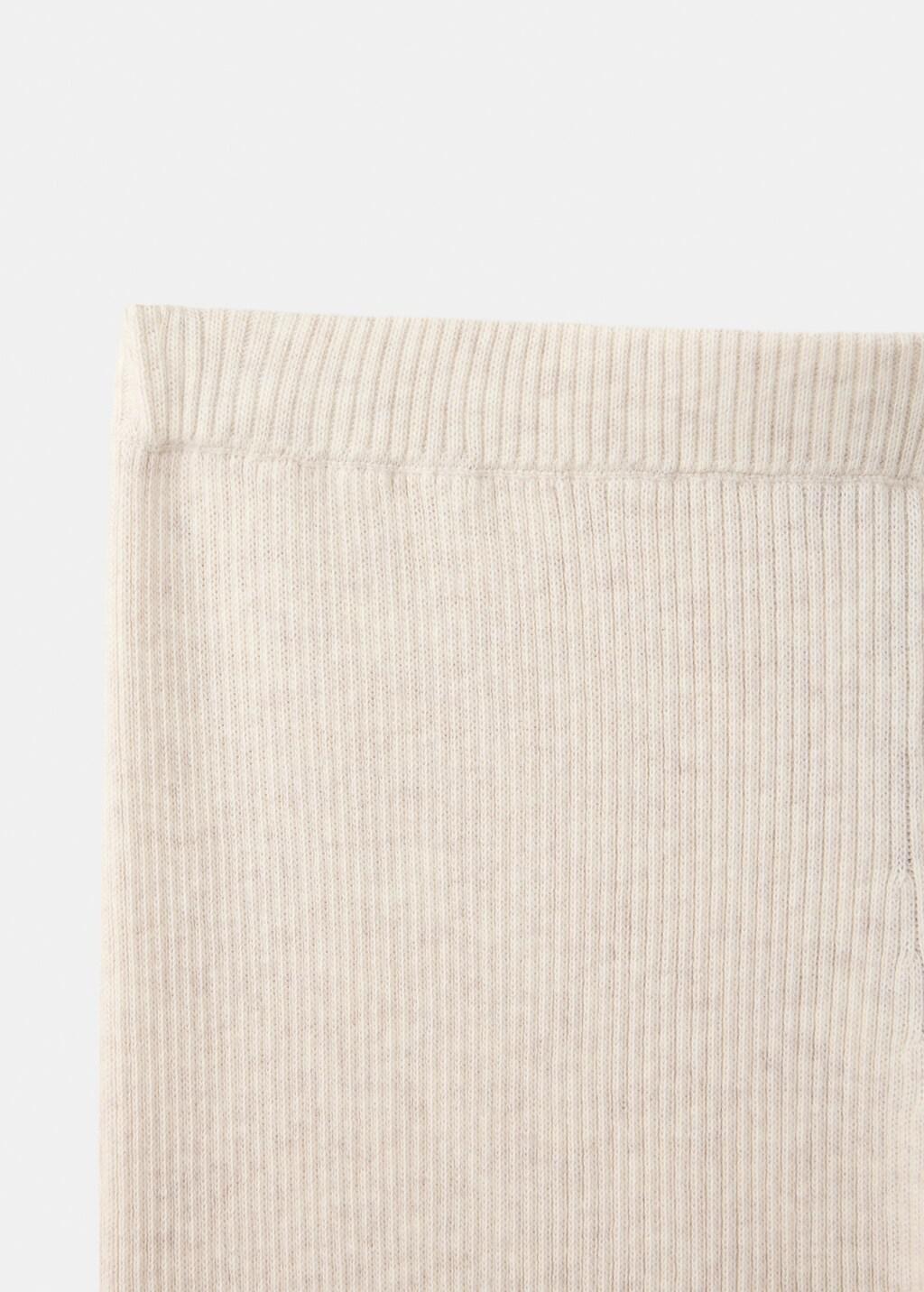 BEIGE Cotton-knit trousers, Kids Girls, Light Beige, large image number 1