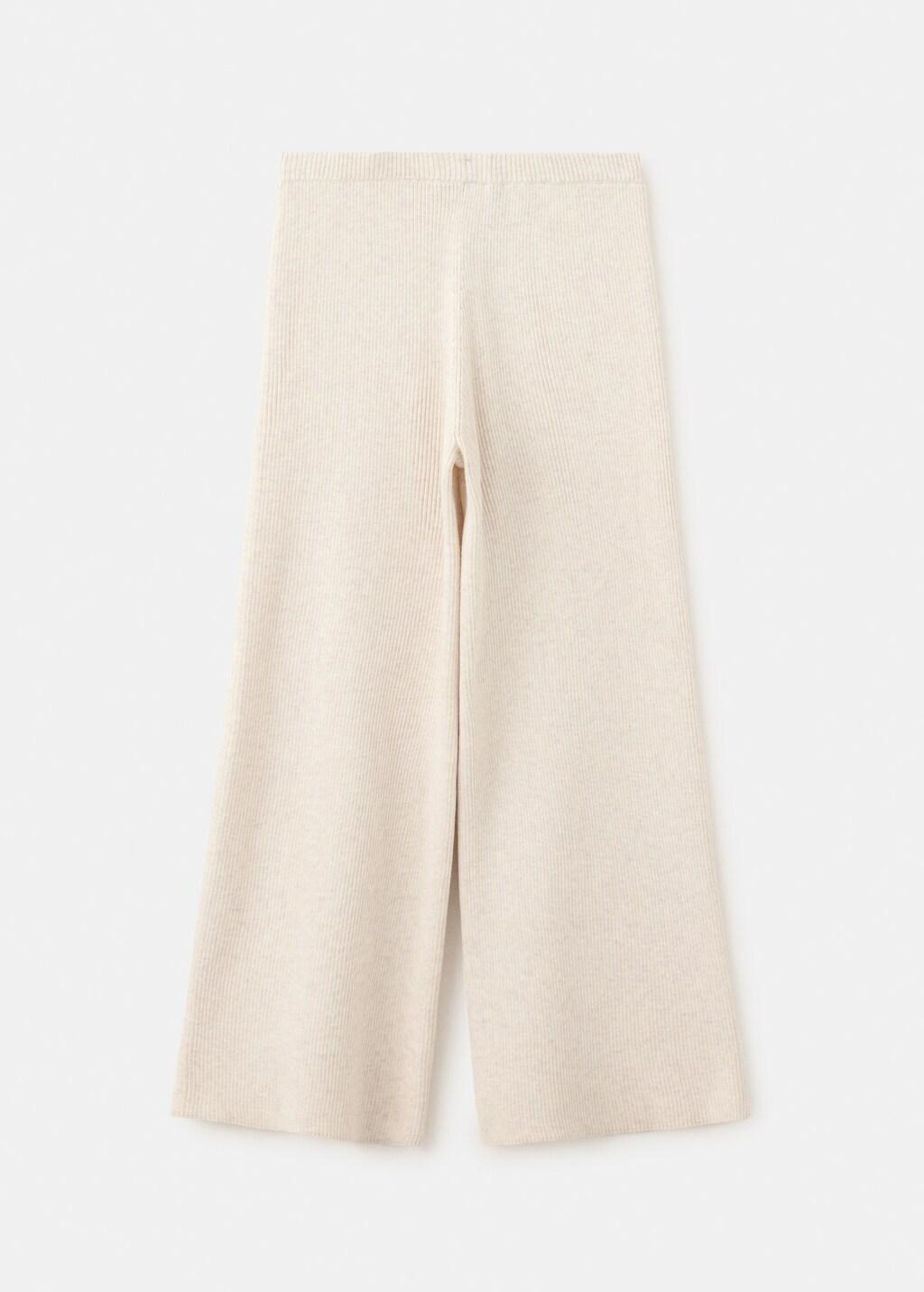 BEIGE Cotton-knit trousers, Kids Girls, Light Beige, large image number 2