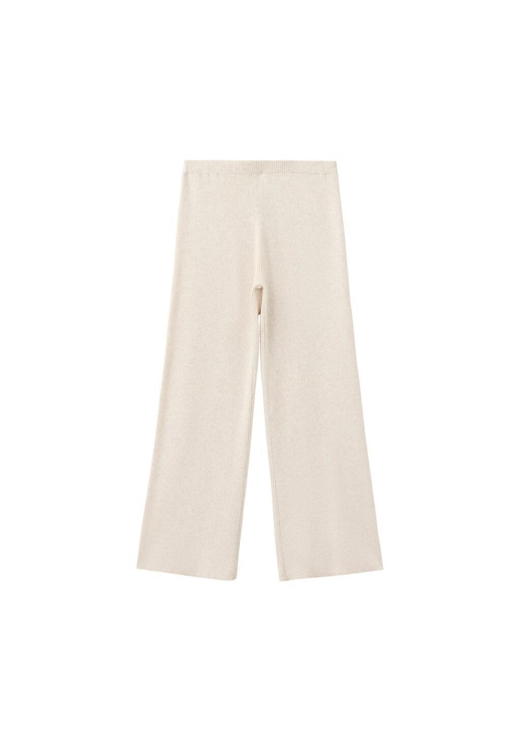 BEIGE Cotton-knit trousers, Kids Girls, Light Beige, large image number 4