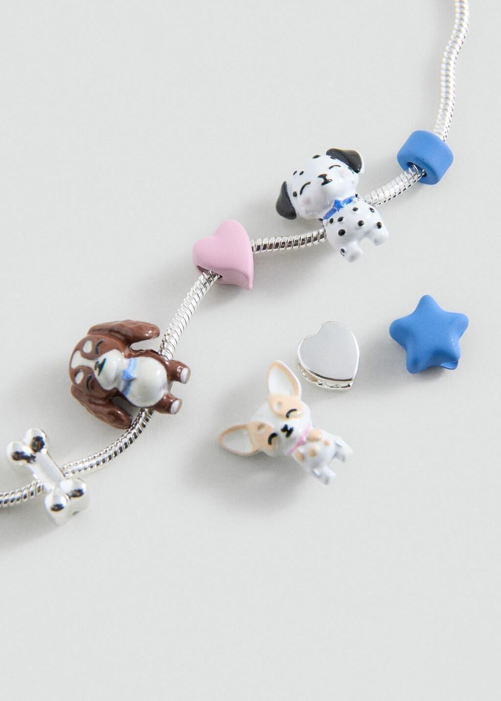 Silver Interchangeable Charms Bracelet, Kids Girls, Silver, medium