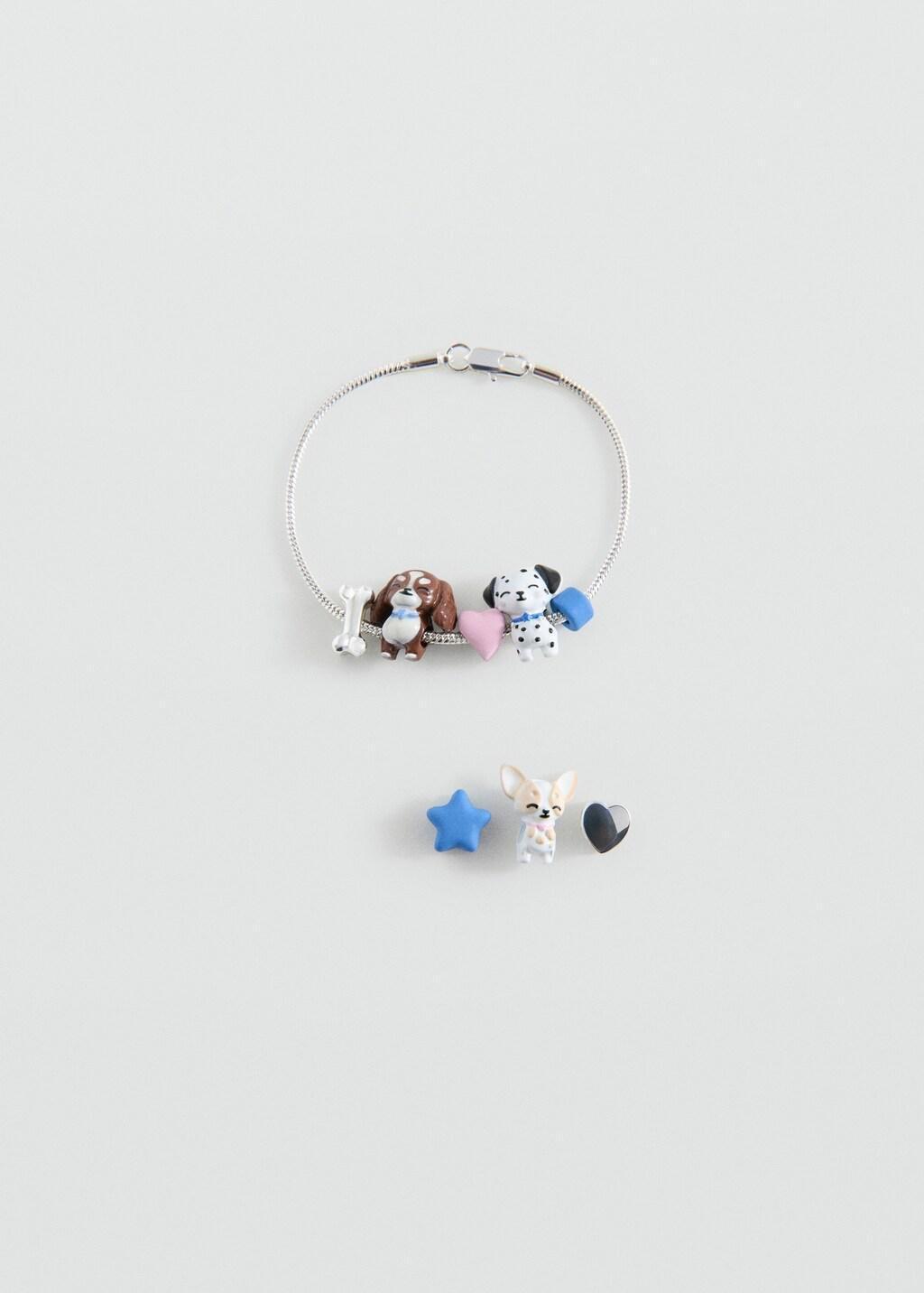 Silver Interchangeable Charms Bracelet, Kids Girls, Silver, medium