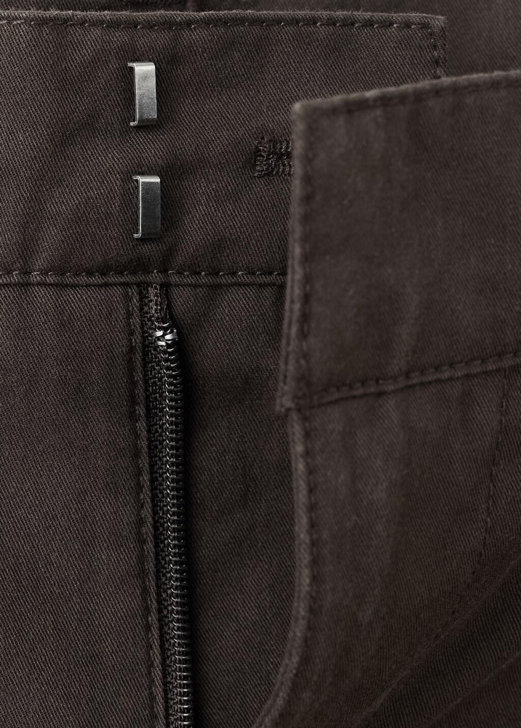 Brown Mid-Rise Balloon Trousers, Dark Brown, medium