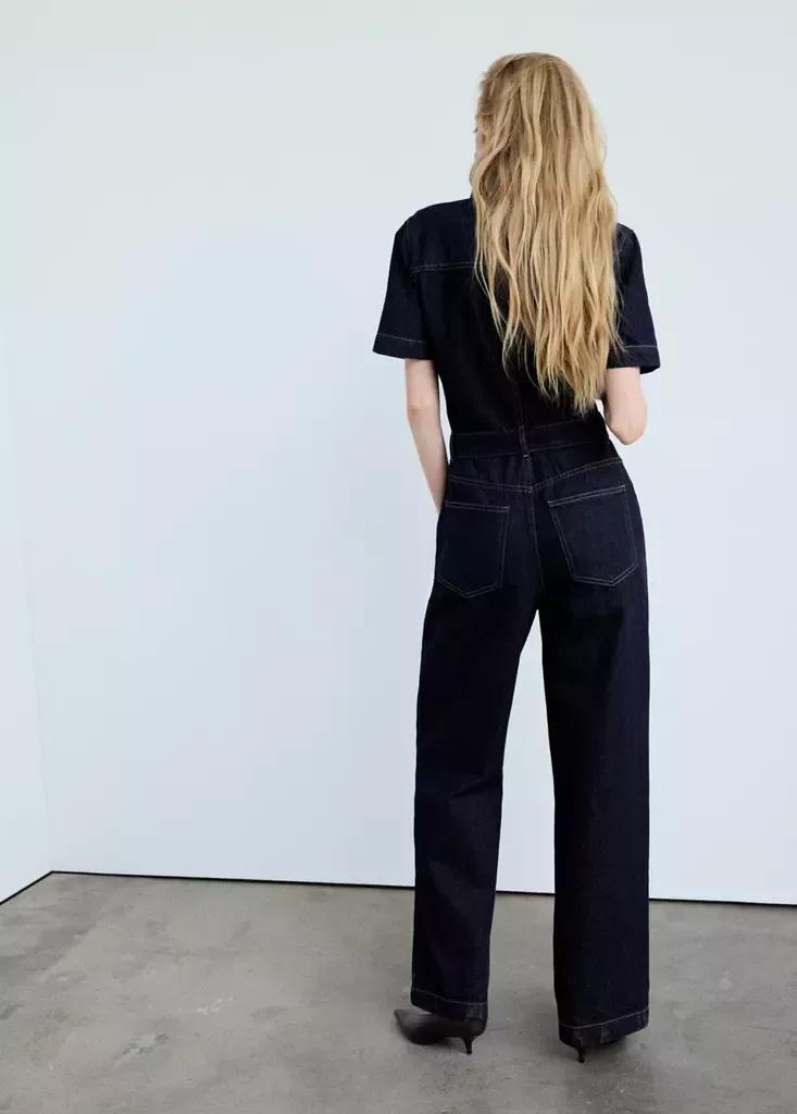 Blue Denim Jumpsuit Belt, , large image number 2