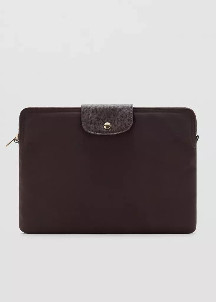 Brown Nylon Laptop Case, , medium