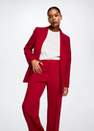 Mango - red Straight suit trousers