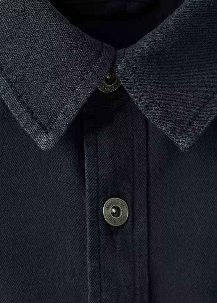 Navy Denim Overshirt Pockets, , large image number 6