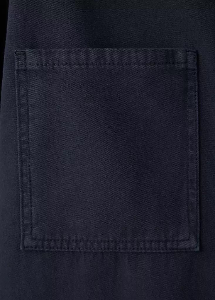 Navy Denim Overshirt Pockets, , large image number 7