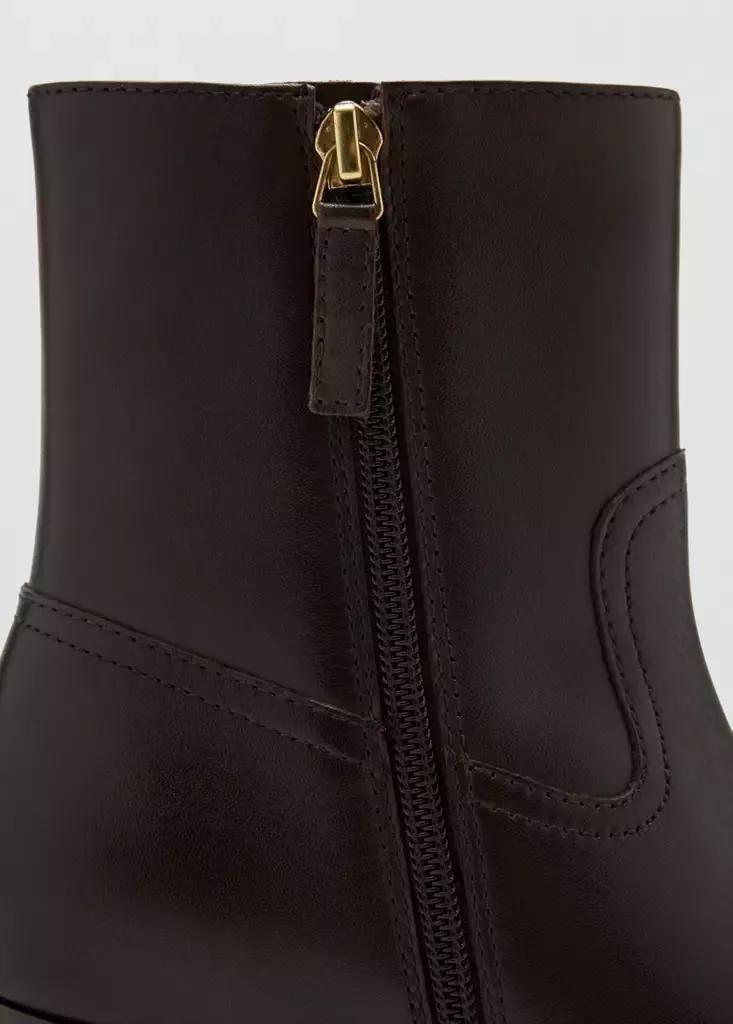 Brown Ankle Boots Giulia, Dark Brown, large image number 4