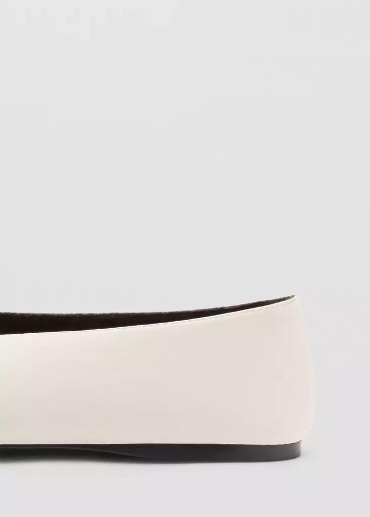 Cream Ballet Pump With Bow Detail, , medium