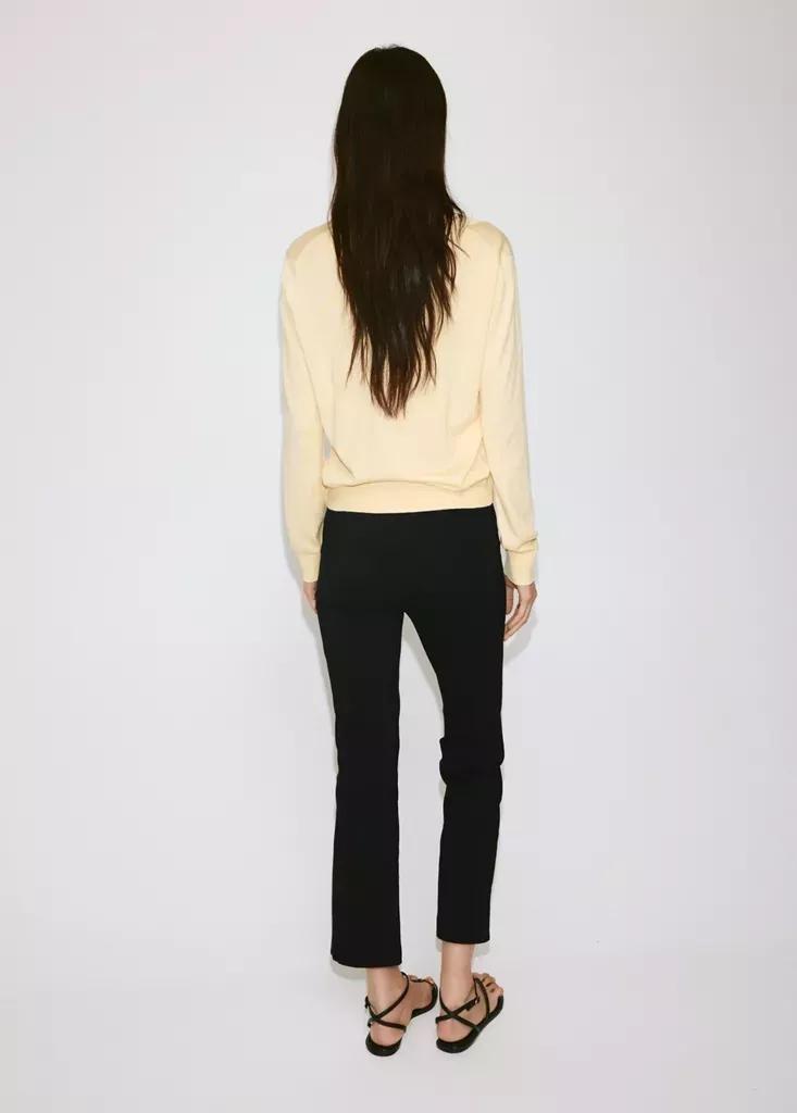 Cream V-Neck Knit Sweater, , large image number 2