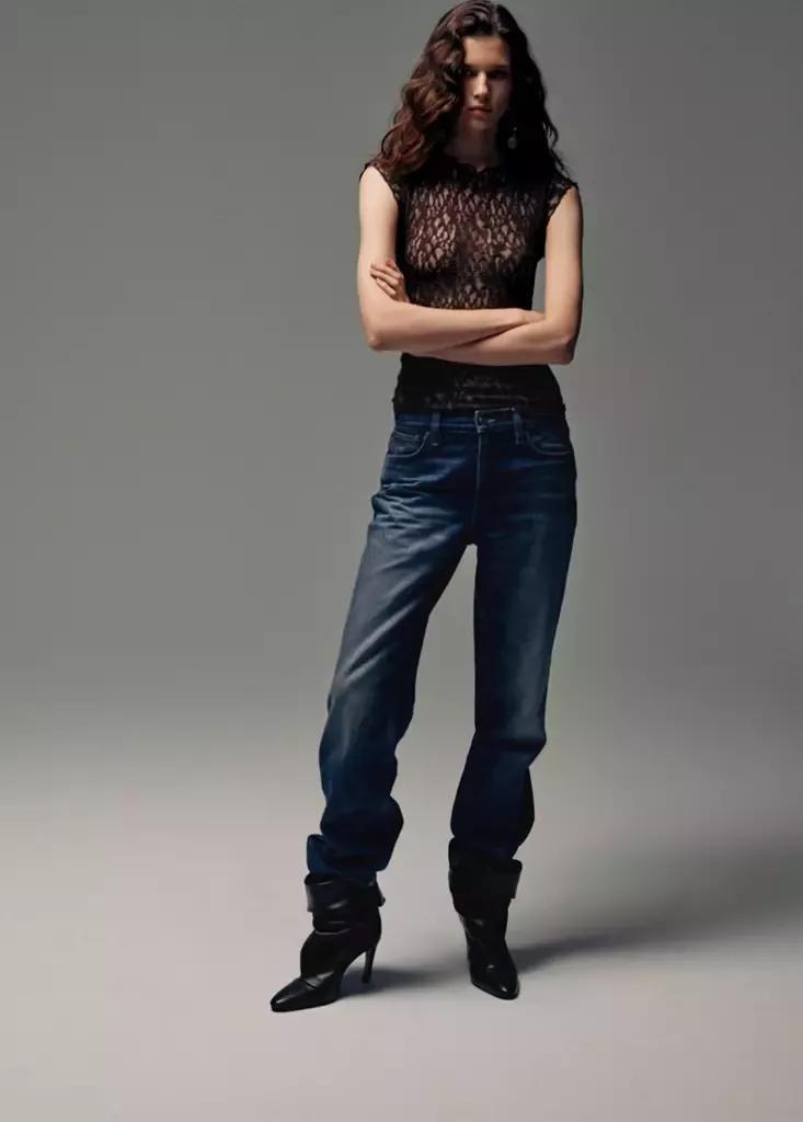 Brown Lace T-Shirt, Brown, large image number 0