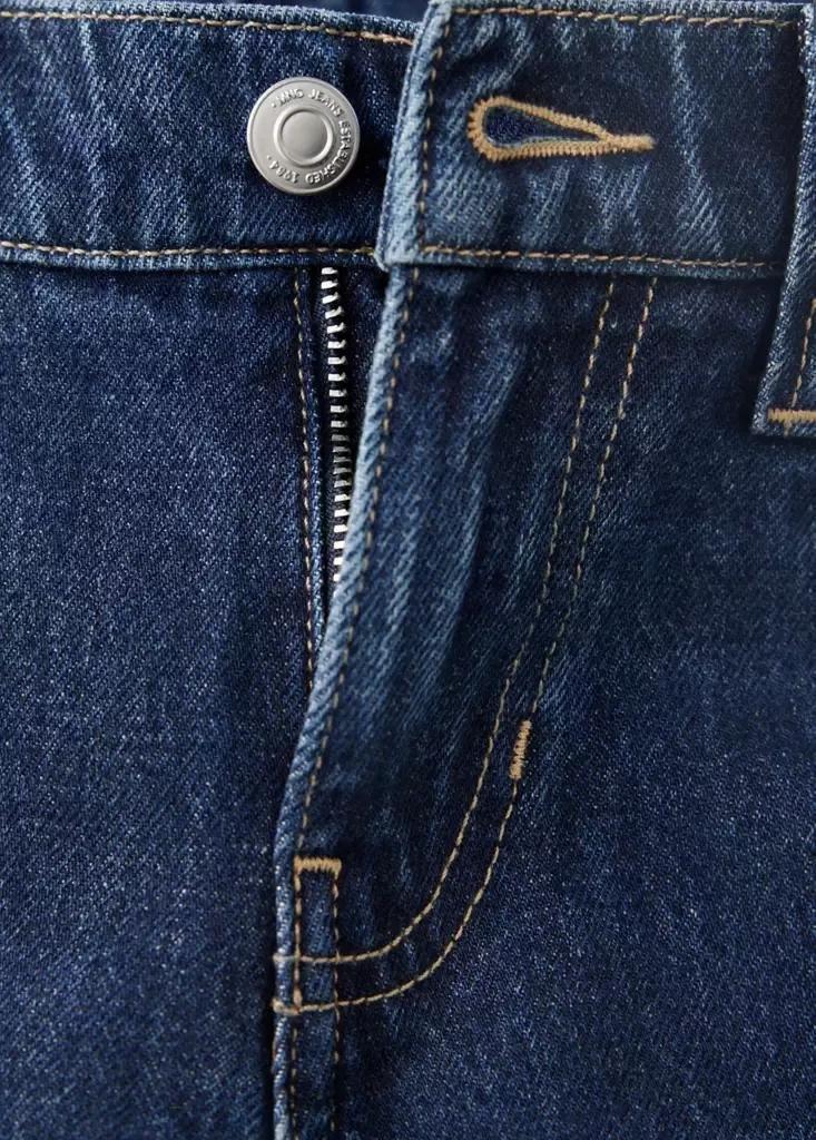 Blue Low-Rise Balloon Jeans, , large image number 5