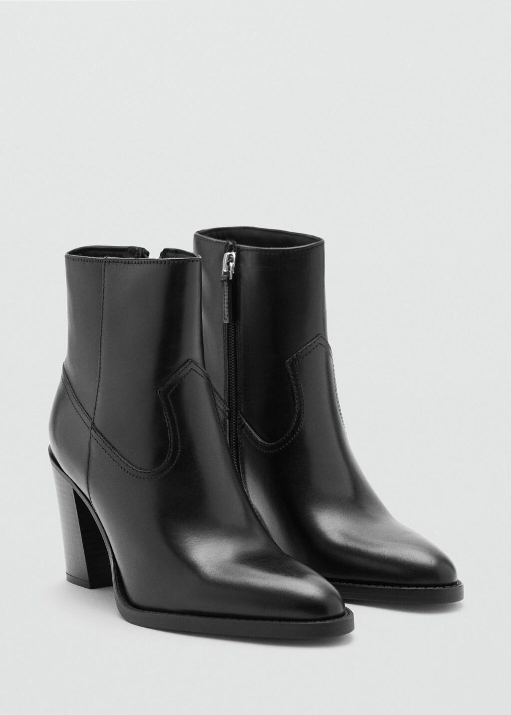 Black Ankle Boots Aurora, Black, medium