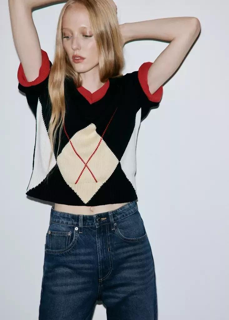 Navy High Waist Straight Jeans, Open Blue, large image number 3