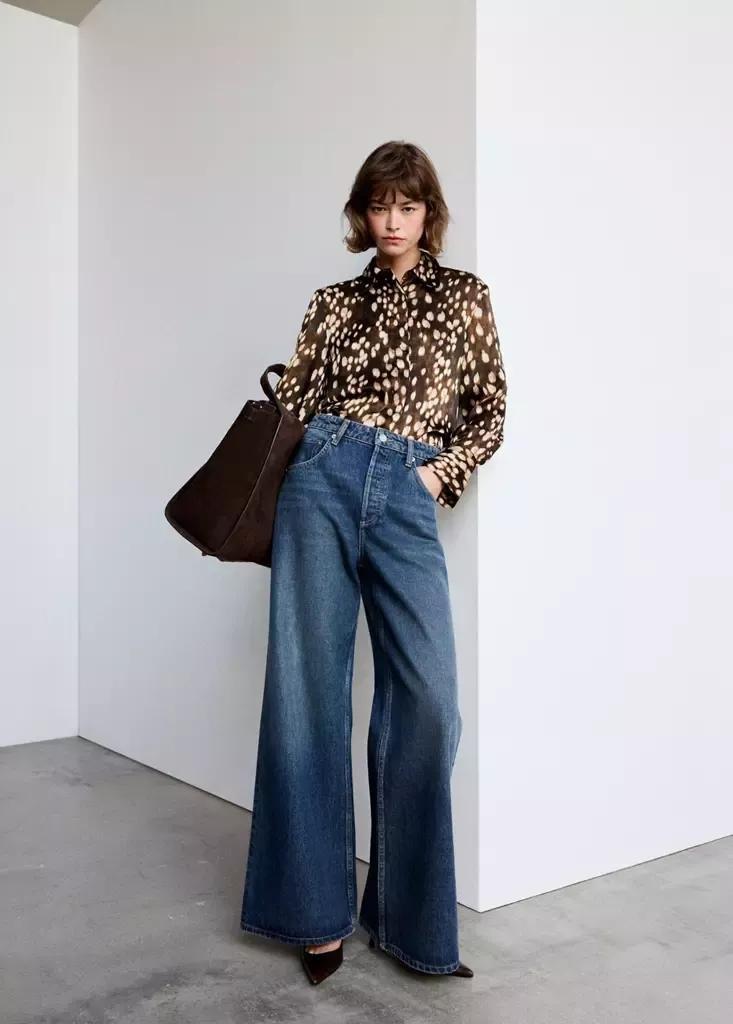 Brown Straight Bambi Shirt, Brown, large image number 0
