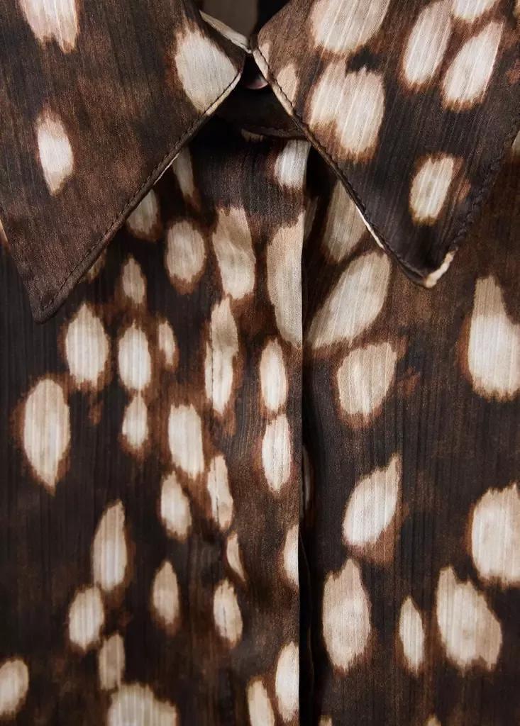 Brown Straight Bambi Shirt, Brown, large image number 6