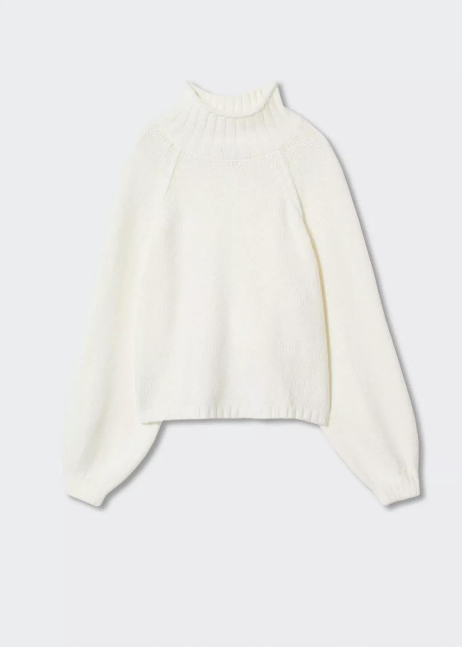 White Turtleneck Sweater, , large image number 2