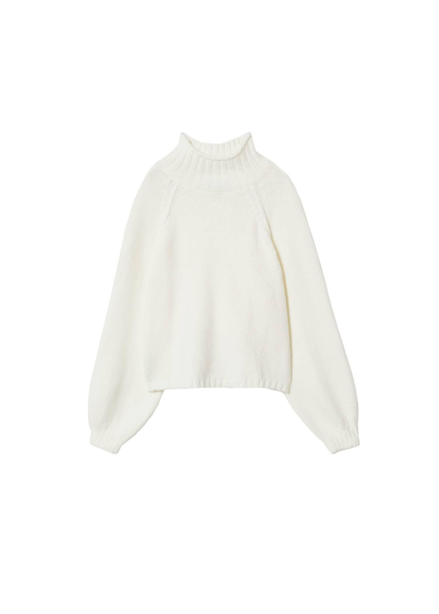 White Turtleneck Sweater, , large image number 3