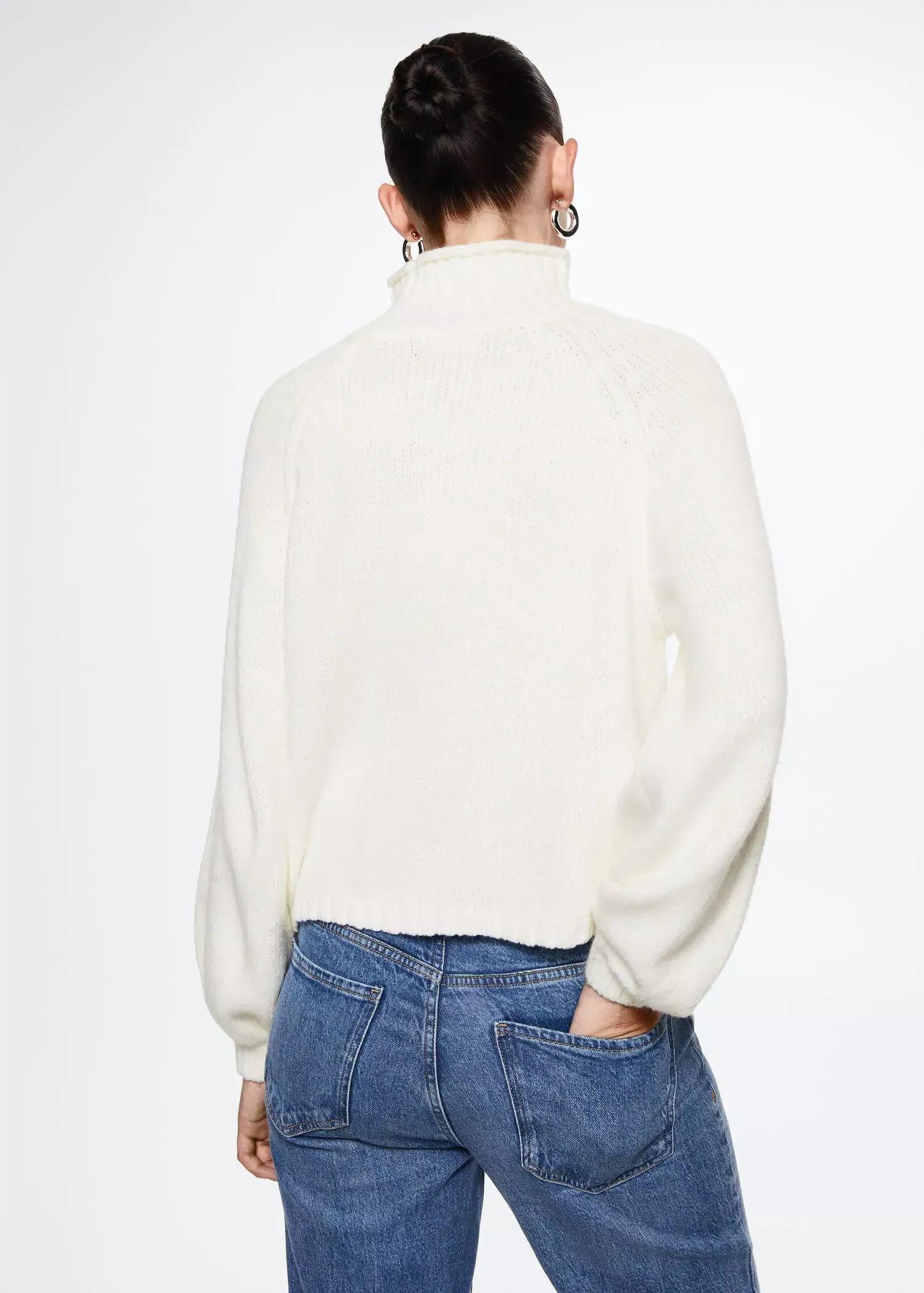 White Turtleneck Sweater, , large image number 6