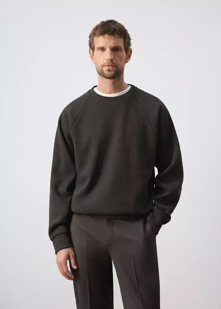 Brown Brushed-Effect Sweatshirt, Brown, medium