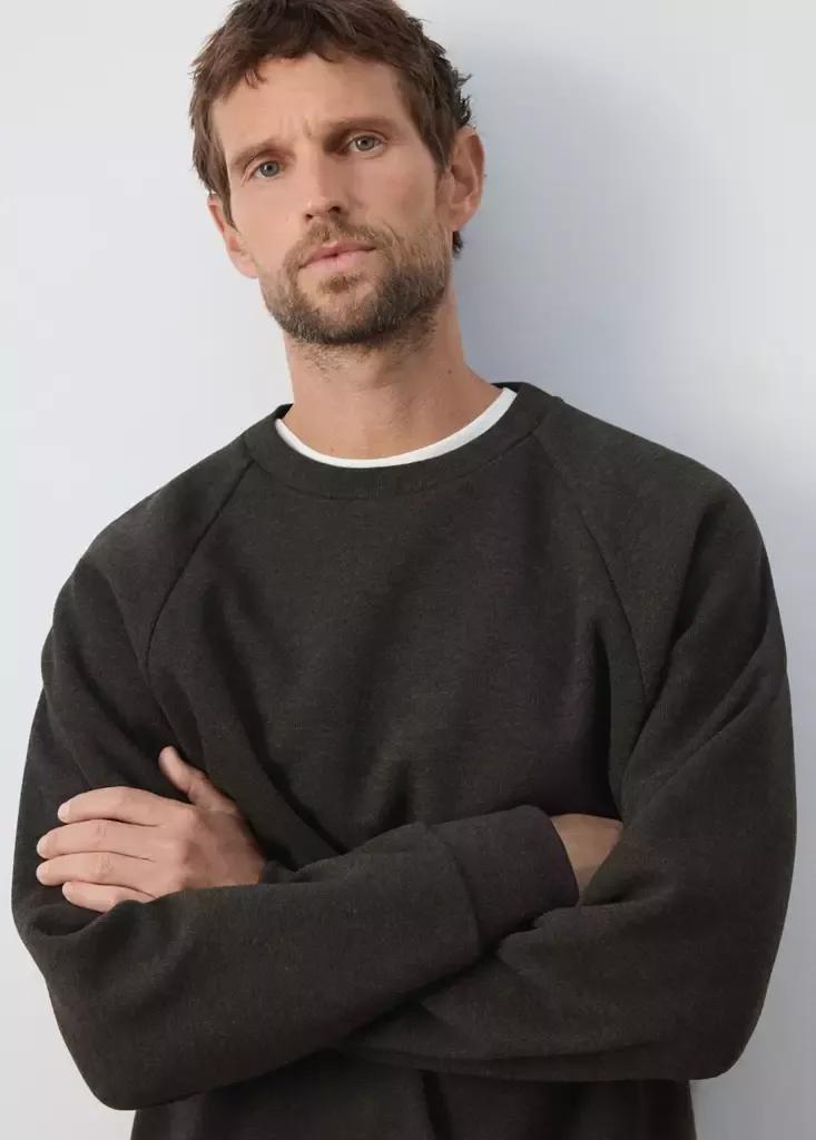 Brown Brushed-Effect Sweatshirt, Brown, large image number 3