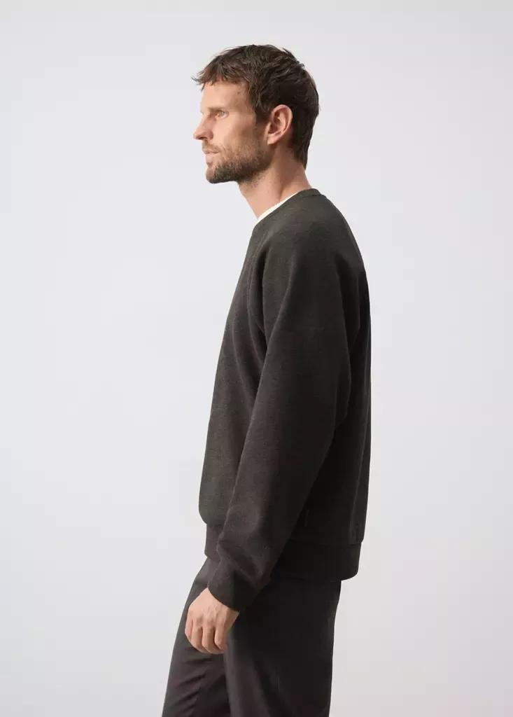 Brown Brushed-Effect Sweatshirt, Brown, large image number 4