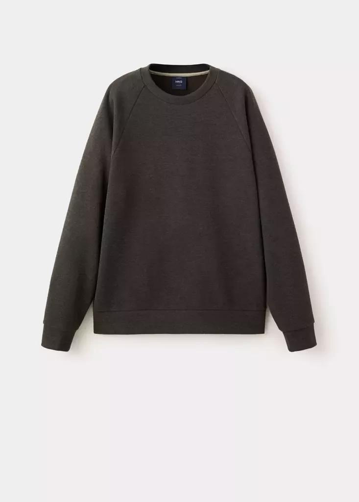 Brown Brushed-Effect Sweatshirt, Brown, large image number 5