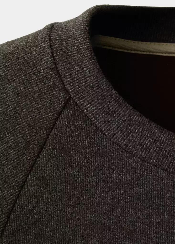 Brown Brushed-Effect Sweatshirt, Brown, large image number 6