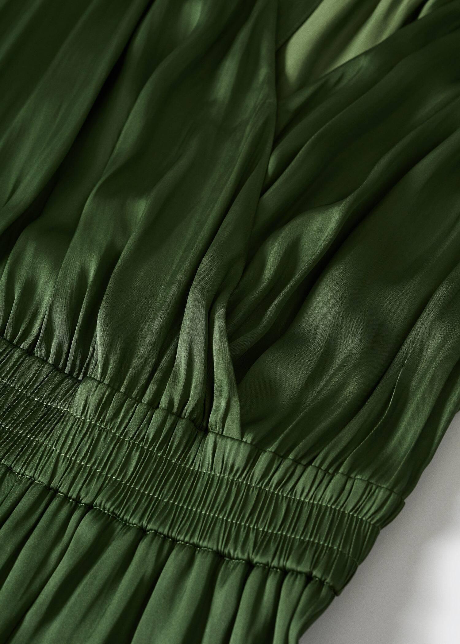 Green Long Satin Jumpsuit, , large image number 3