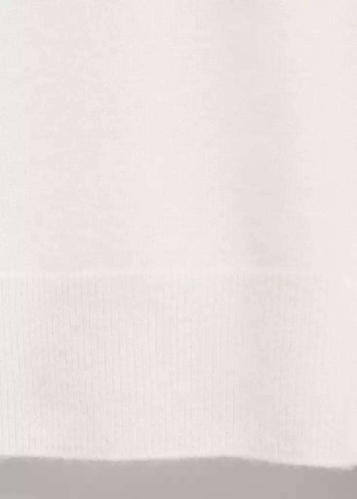 Beige Cashmere Round-Neck Sweater, Light Beige, large image number 6