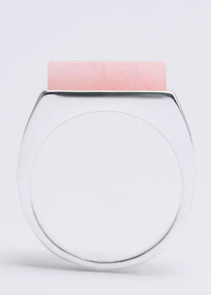 Silver Semiprecious Stone Ring, Silver, large image number 4